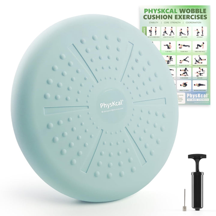 Balance Kissen Mit Pumpe, Comfy-Touch, 33cm Durchmesser, Wackel-Stabilitätskissen für Physiotherapie