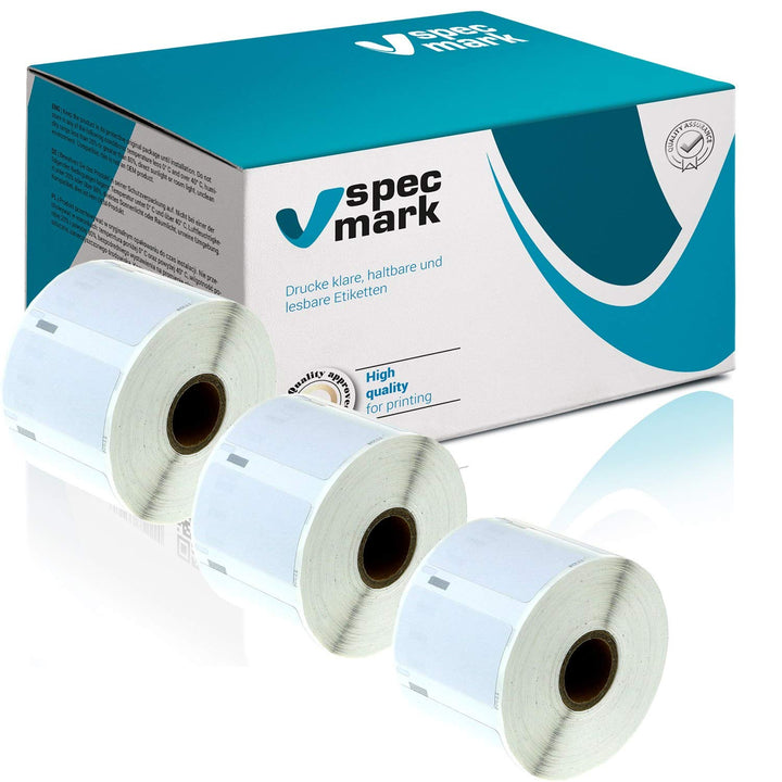 10 Etiketten-Rollen kompatibel mit DYMO 11355 19mm x 51mm S0722550 500 Stück kompatibel zu allen Eti