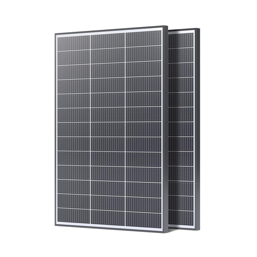 200W(2X100W) N-Type 16BB Solarpanel, Callsun 2PCS 100W Monokristalline Solarmodule, Ideal für 12V Ba