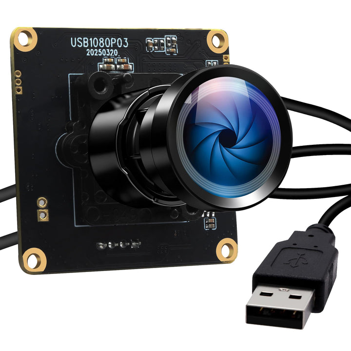 ELP Starvis USB-Kameramodul 0,0001 Lux Ultra Low Light H.264 HDR 1080P Sicherheits-Webcam-Modul mit