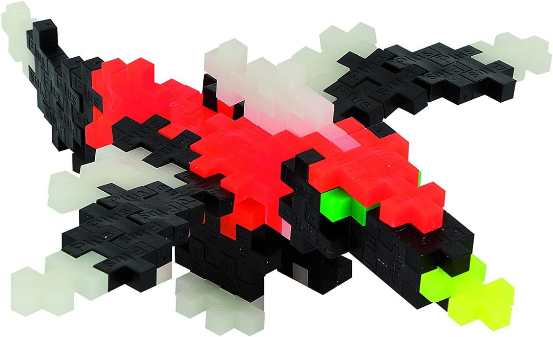 Plus-Plus 9603808 Mini Geniales Konstruktionsspielzeug, Build and Glow, nachtleuchtendes Bausteine-S