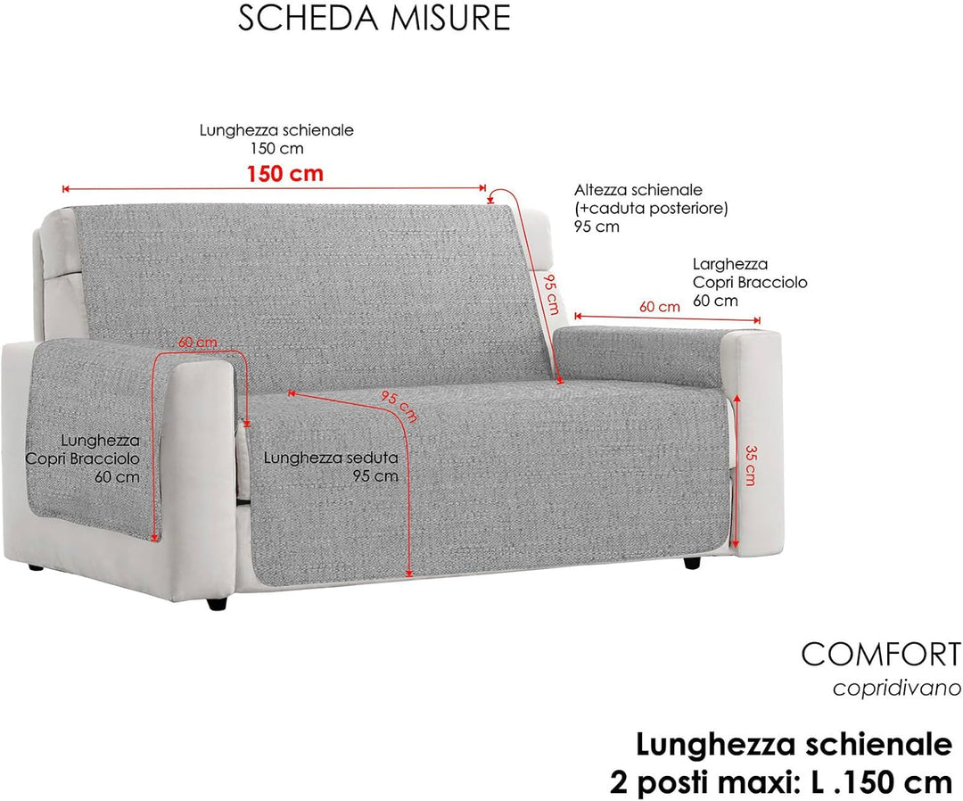 Komfort-Antigleiten-Sofa-Decke,2 Plätze maxy, Braun 2 Plätze MAXY Braun, 2 Plätze MAXY Braun