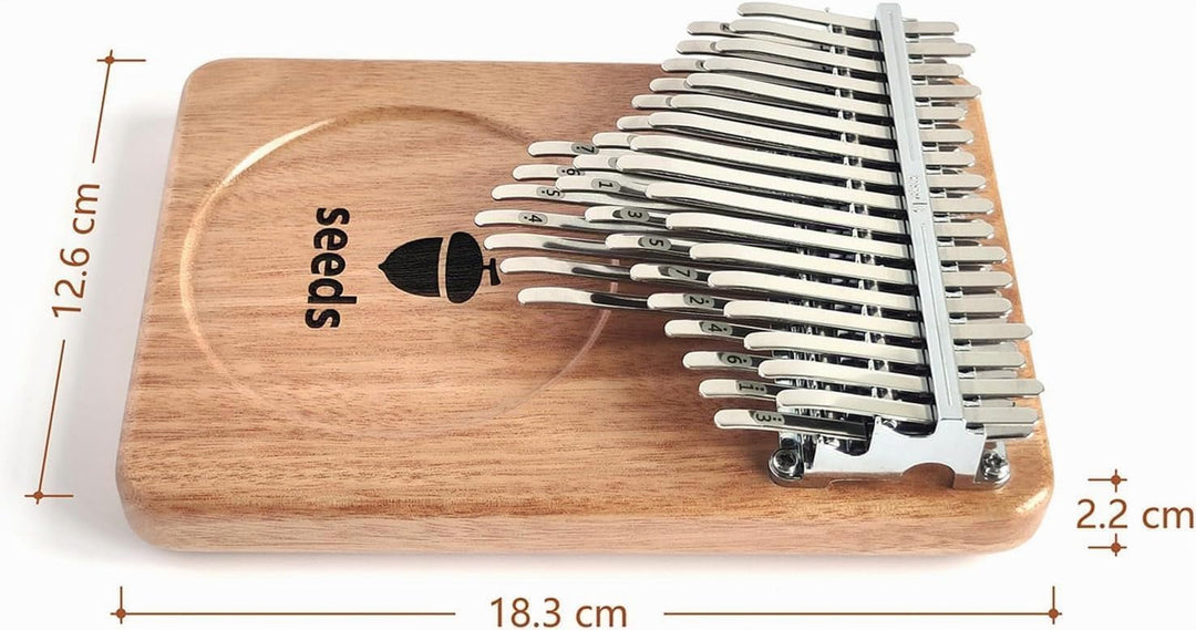 seeds kalimba Daumenklavier Thumb Piano 41 Tasten Chromatisch C-gestimmtes Okoumé-Holz Flaches Brett