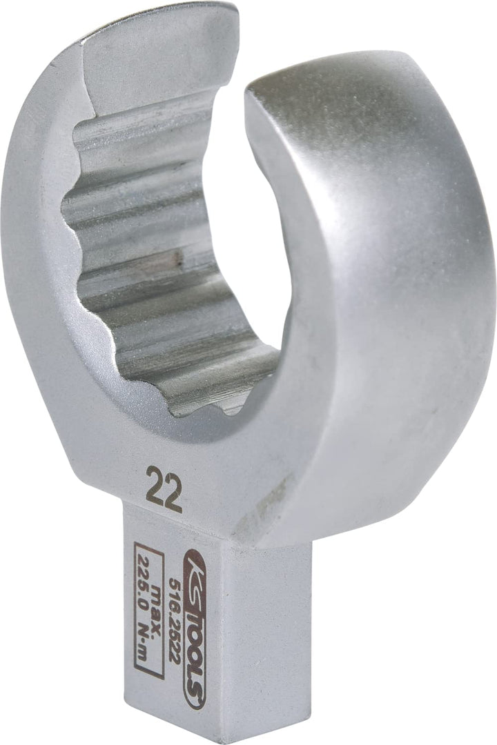 KS Tools 516.2522 9x12mm Einsteck-Ringschlüssel offen, 22mm 22 mm, 22 mm