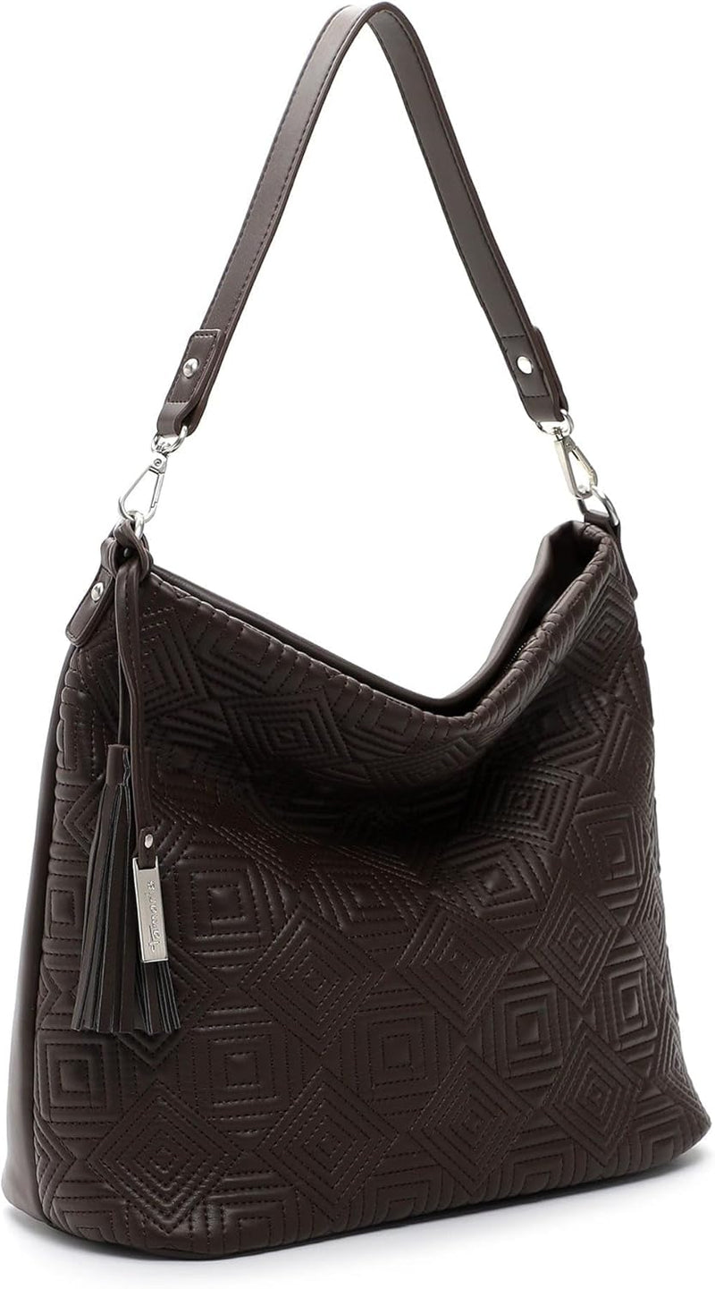 Tamaris Beutel Merle 32723 Damen Handtaschen Ornament Einheitsgrösse Brown 200, Einheitsgrösse Brown