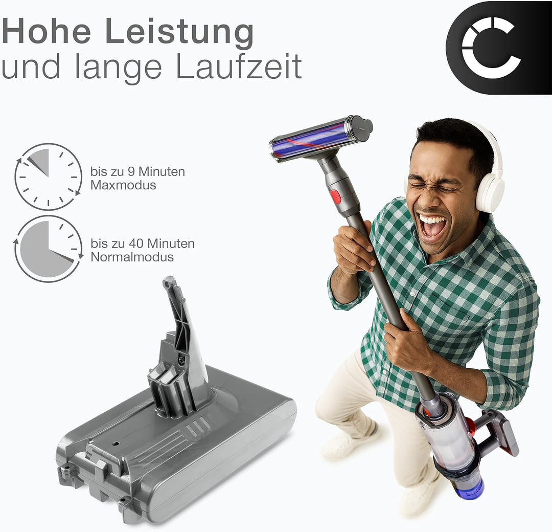 CELLONIC Akku kompatibel mit Dyson V8, V8 Absolute, V8 Animal,V8 Animal Exclusive, V8 Fluffy, SV10,