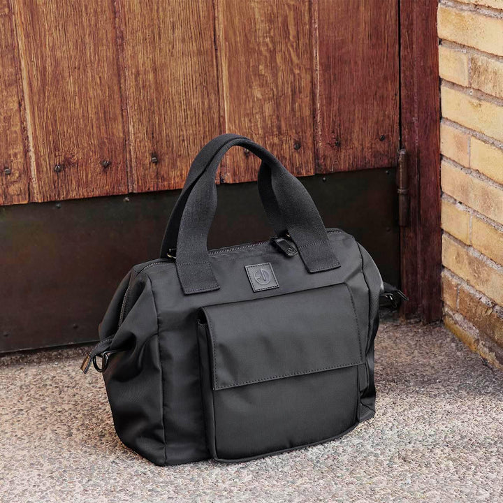 Elodie Details Wickeltasche mit breitem Rahmen Schwarz, Schwarz