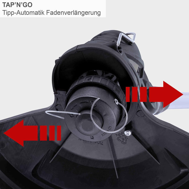 Scheppach Elektro Rasentrimmer EGT350 mit 250mm Schnittbreite | Leistung 350W | Schnittgeschwindigke