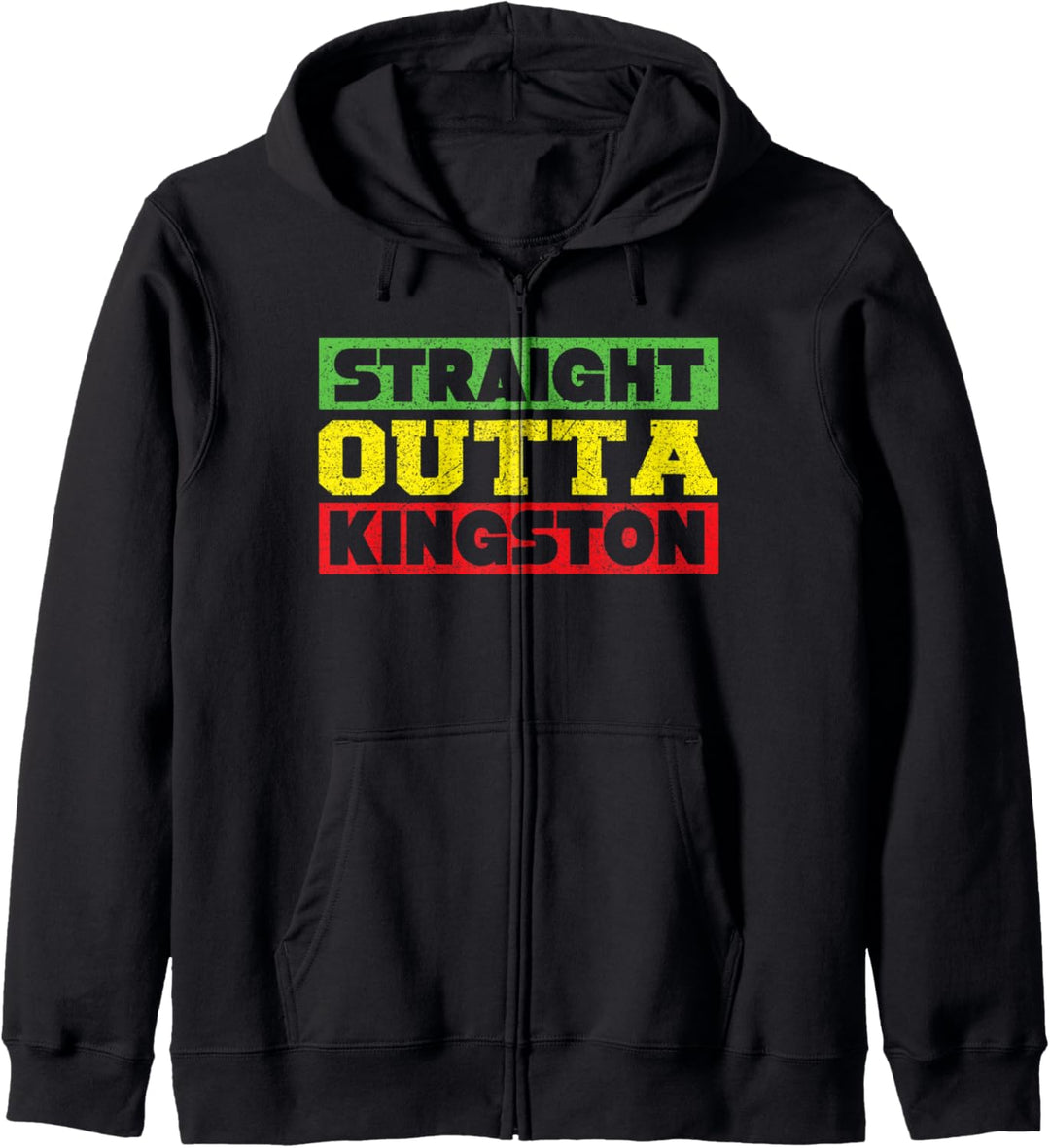 Direkt aus Kingston Jamaica Reggae Kapuzenjacke