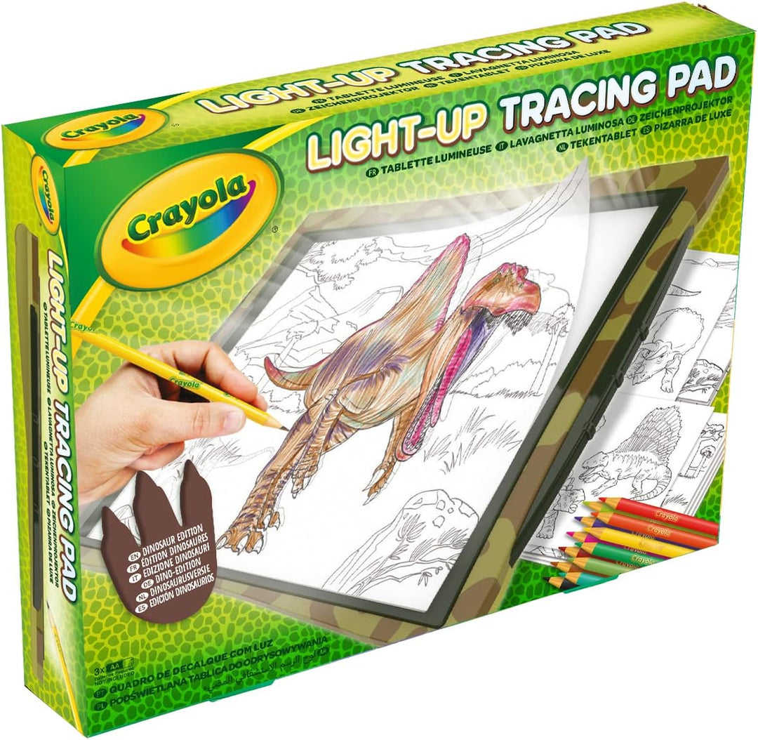 CRAYOLA – Leuchttafel Dinosaurier, Geschenk und Spielzeug für Kinder, ab 6 Jahren, 74-7497