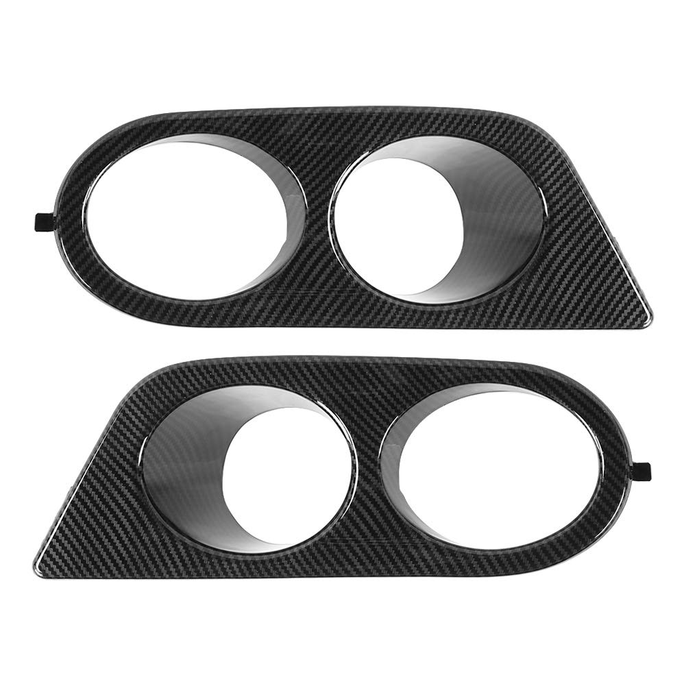 Tomantery Guard Modified Nebelscheinwerfer Abdeckung Stossfängerabdeckung für E46 M3 Glossy Black(Ca