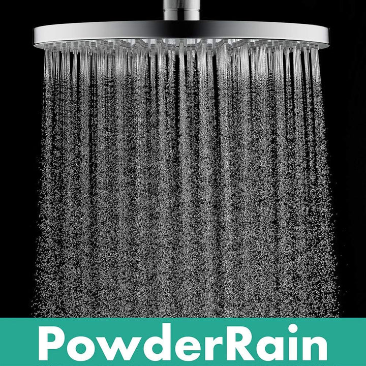hansgrohe Raindance S - Kopfbrause, runde Duschbrause (⌀ 240 mm), Regendusche mit1 Strahlart (Powder