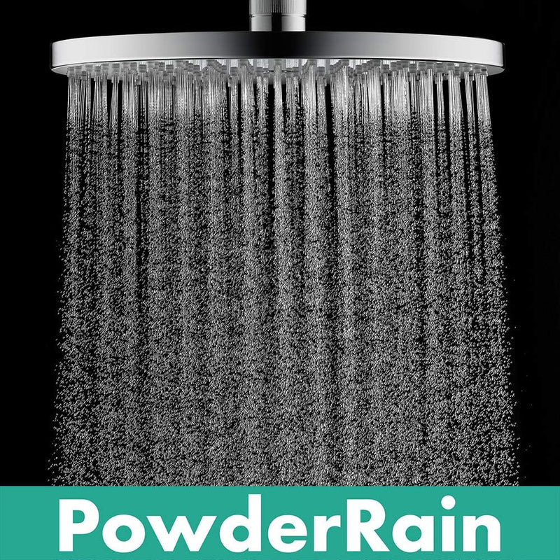 hansgrohe Raindance S - Kopfbrause, runde Duschbrause (⌀ 240 mm), Regendusche mit1 Strahlart (Powder