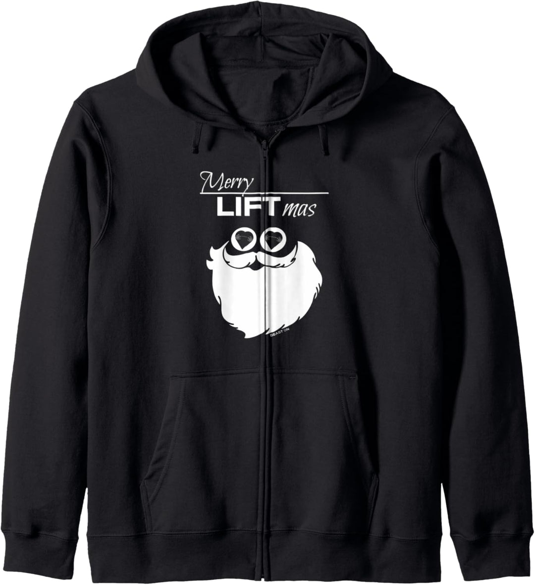 Merry Liftmas Weihnachten Fitness Motivation Gym Sprüche Kapuzenjacke