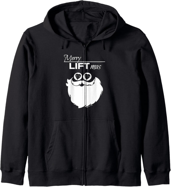 Merry Liftmas Weihnachten Fitness Motivation Gym Sprüche Kapuzenjacke