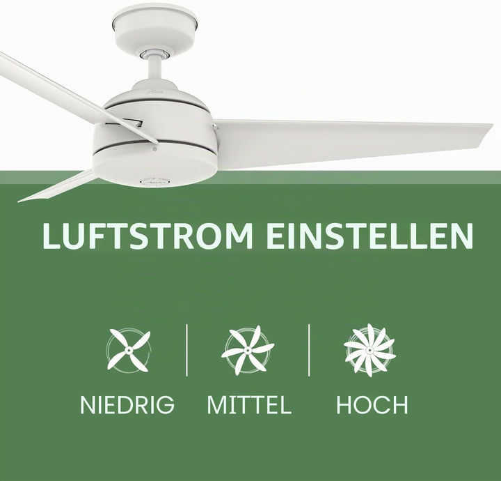 Hunter DECKENVENTILATOR Maribel, 132 cm, Deckenventilator für den Innen- und Aussenbereich mit Zugsc