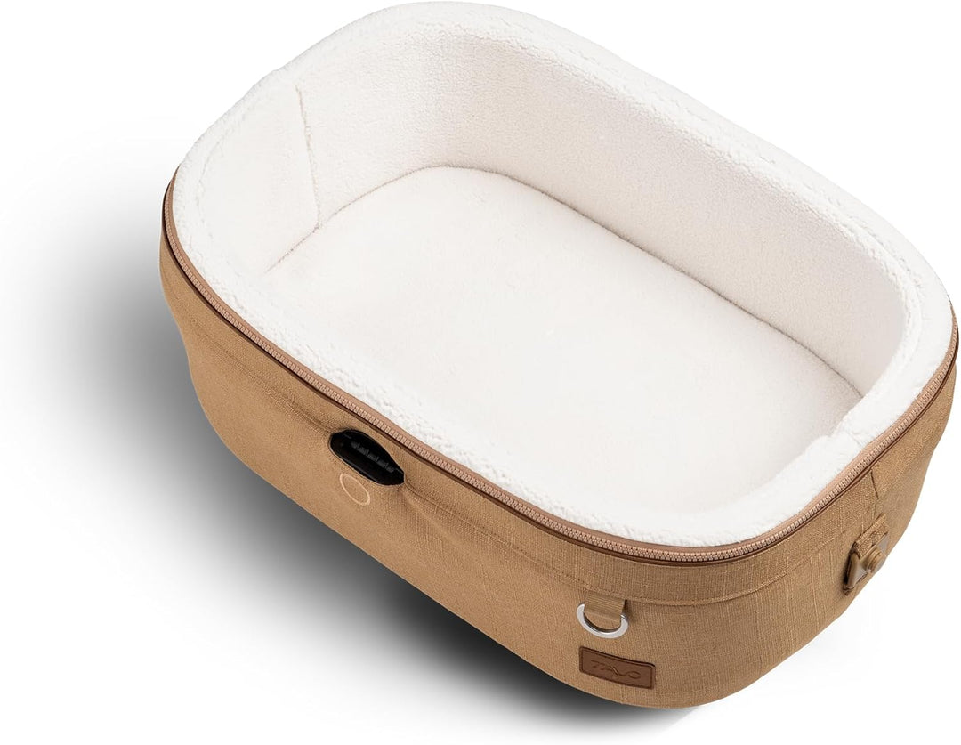 Tavo Maeve Small Flex‑Griff Haustier‑Autositz mit ISOFIX‑Bodenplatte, 2 Matratzenauflagen, Geeignet