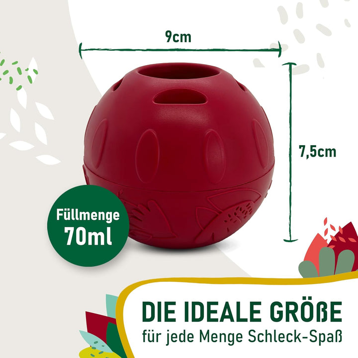 SmoothieDog Schleckball-Set + 4 Schleckbälle Hundesmoothie 6er Sensitivo (250ml) - Schleckball für H