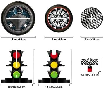 Kuchenständer im Rennwagen-Design, dreistöckiger Kuchenständer im Ampeln-Design, Rennwagen-Mottopart