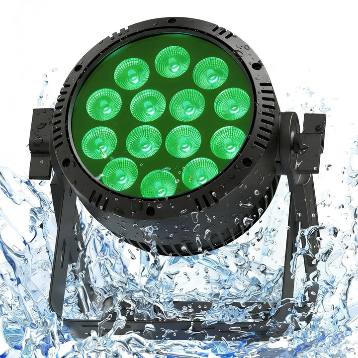 RGBW 200W LED Par Strahler IP65, Wasserdichte 14 LED Bühnenlicht mit Stroboskop, Discolicht Partylic