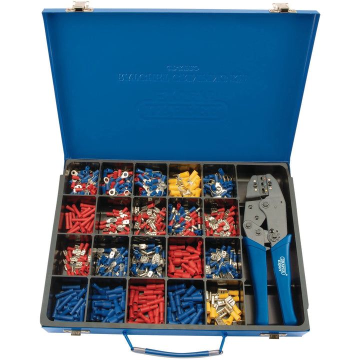 Draper Expert 56383 Crimp-Set mit Ratschen-Crimpzange