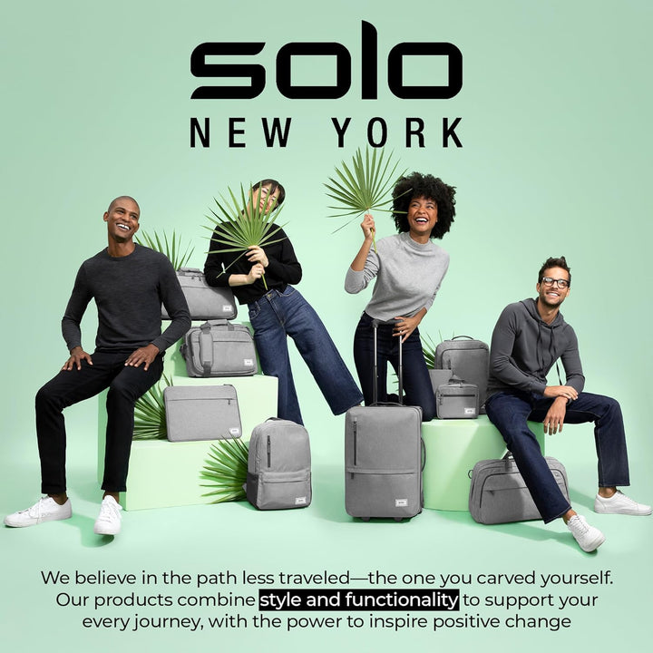 Solo Walker 15,6 Zoll Roll-Laptoptasche, Einheitsgrösse, Walker Leder Rolling Laptop Tasche, hautfar