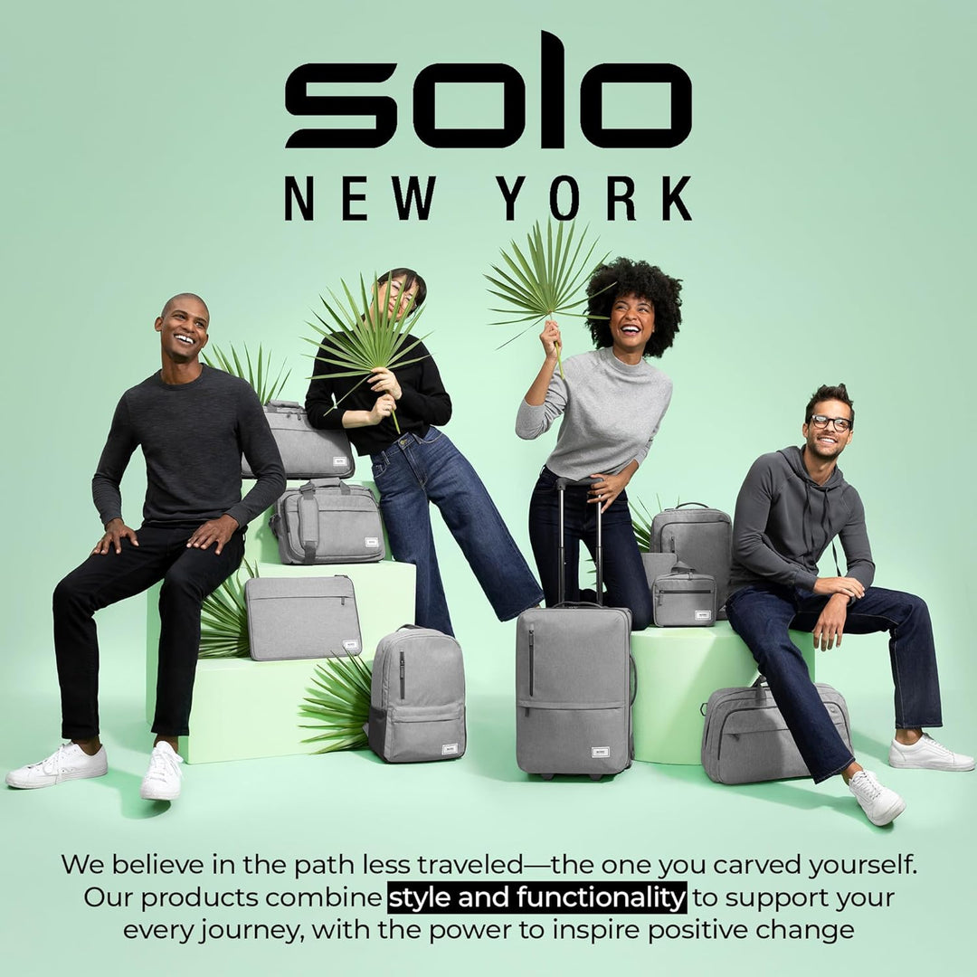 SOLO Duane 15,6 Zoll Laptop Hybrid Aktentasche, umwandelt sich zum Rucksack Grau, Grau