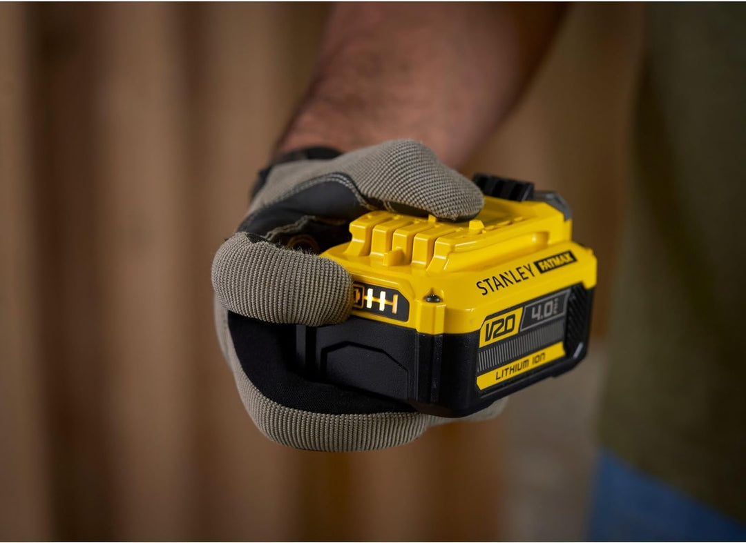 Stanley FatMax Akku Starter-Kit SFMCB14M1 (18 Volt, 4.0 Ah, zum Einstieg in das V20-Akkusystem von S