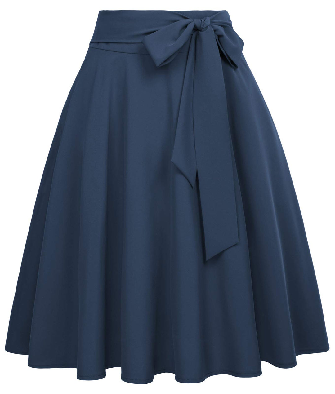 Belle Poque - Damenrock mit hoher Taille und Taschen, ausgestellt, A-Linie, Midi-Rock Bp561-12 S, Bp