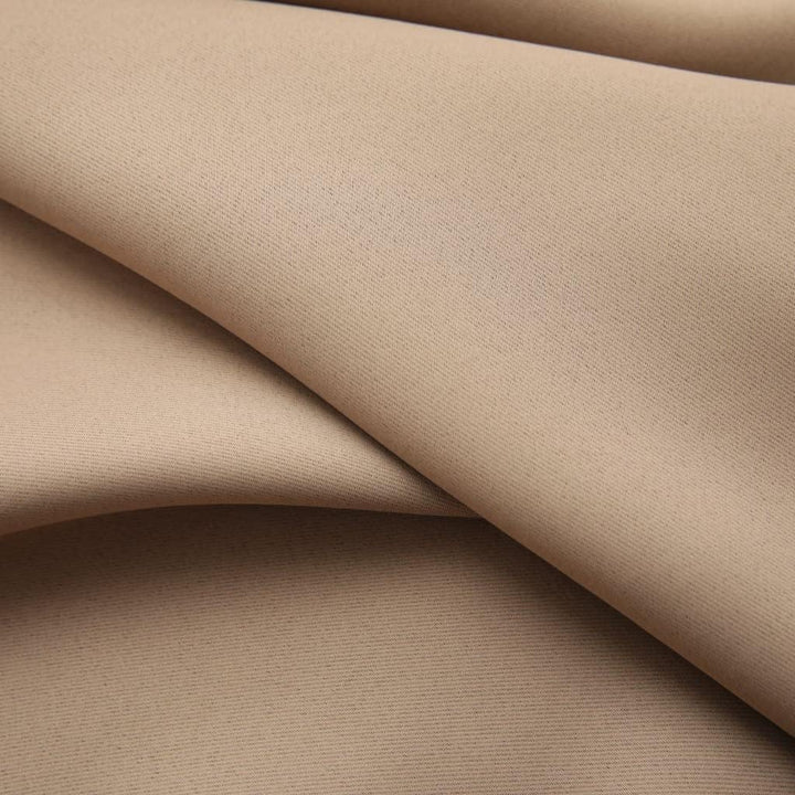 WIFESE 2 Stück Verdunkelungsvorhänge mit Haken 140x225 cm Taupe Vorhang Blickdicht Gardine Curtains