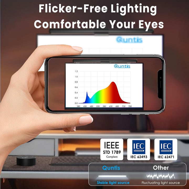 Quntis Computer Monitor Lampe LED USB mit Touch Control, Monitor Light Bar mit Anti-blauem Licht, Bi