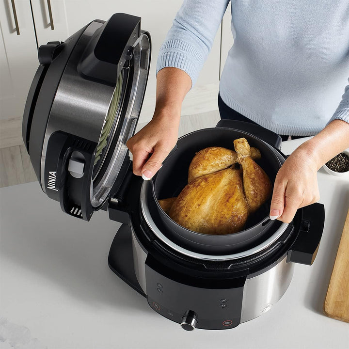 Ninja Foodi 11-in-1 SmartLid-Heissluftfritteuse [OL550EU], 3 Modi, 11 Garfunktionen, 6 Liter, bis zu