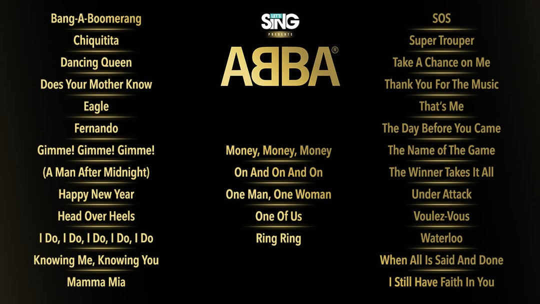Let's Sing ABBA (Nintendo Switch) Nintendo Switch Standard, Nintendo Switch Standard