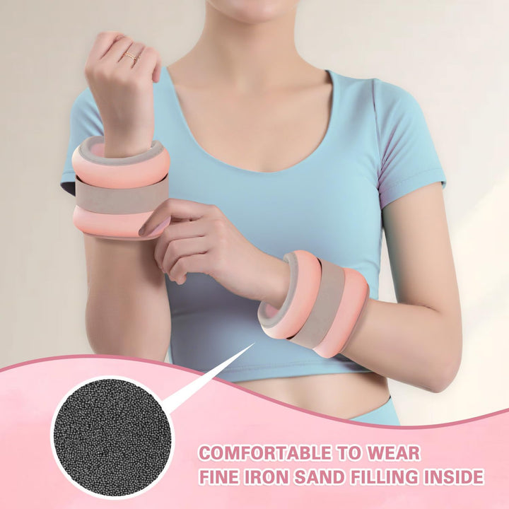 Gewichtsmanschetten Fuss 2 Stück, Gewichte für Beine und Arme für Anfänger und Kinder, Ankle Weights