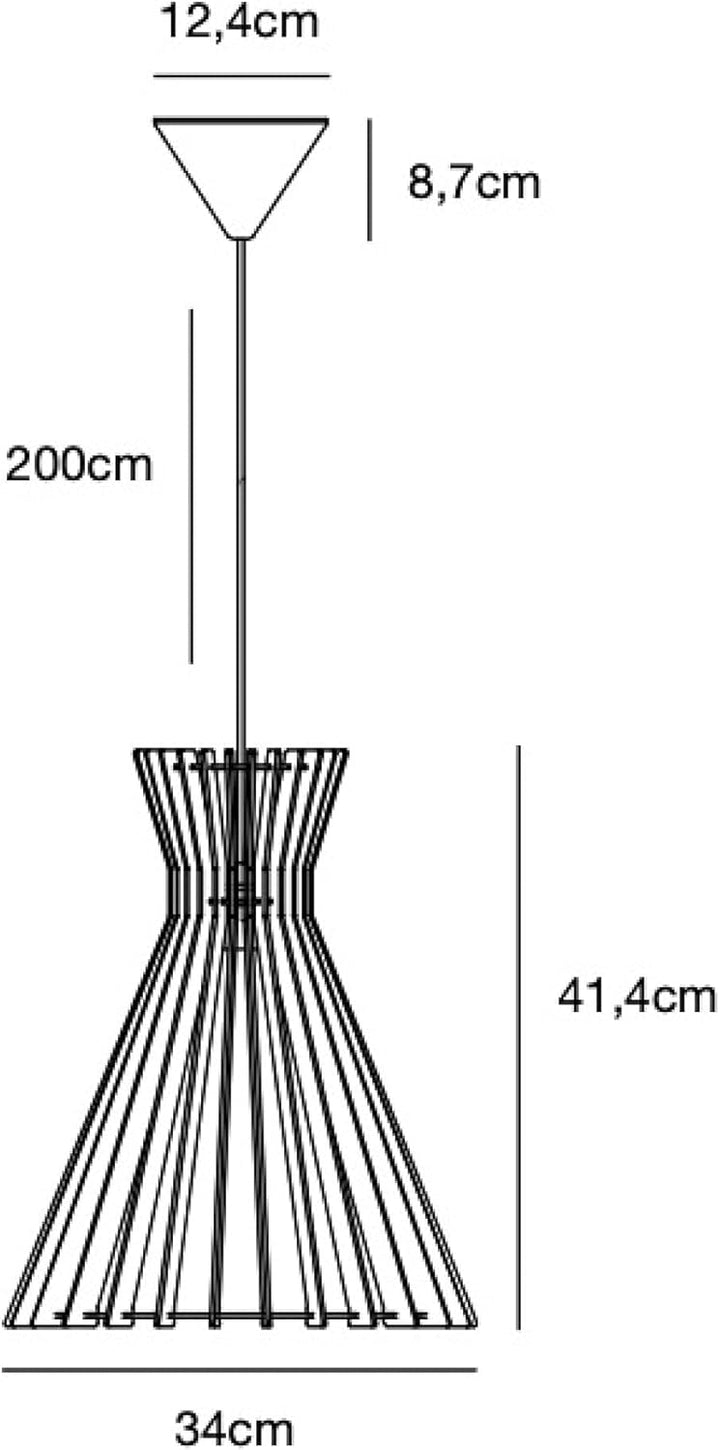 Nordlux 2112453014 Groa Light (34 cm, Holz)