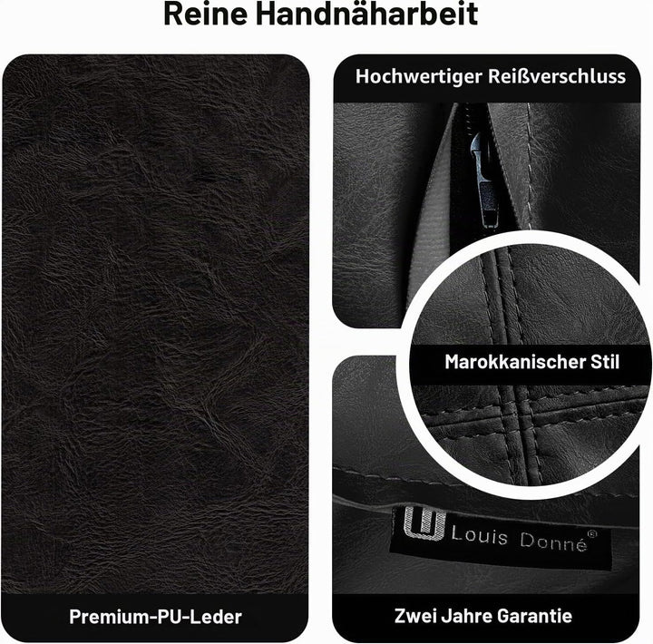Louis Donné Ungepolsterter Ottoman Pouf Bezug,17.7" Square Pouf Ottoman Fusshocker Sitzsack für Spei