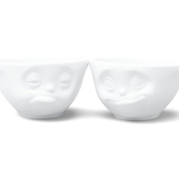 FIFTYEIGHT PRODUCTS / Tassen / Kleine Schälchen Set Nr. 3 „Lecker & Verpennt“ (Porzellan, 200 ml, we
