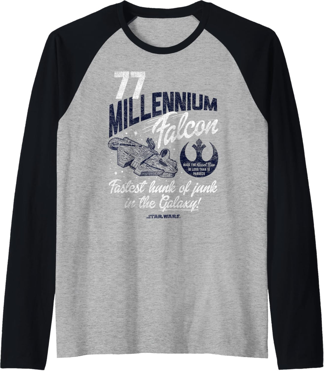 Star Wars Millennium Falcon Fly Vintage Raglan