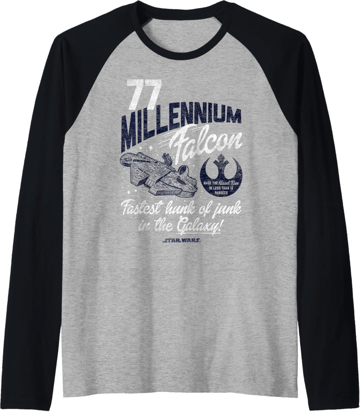 Star Wars Millennium Falcon Fly Vintage Raglan