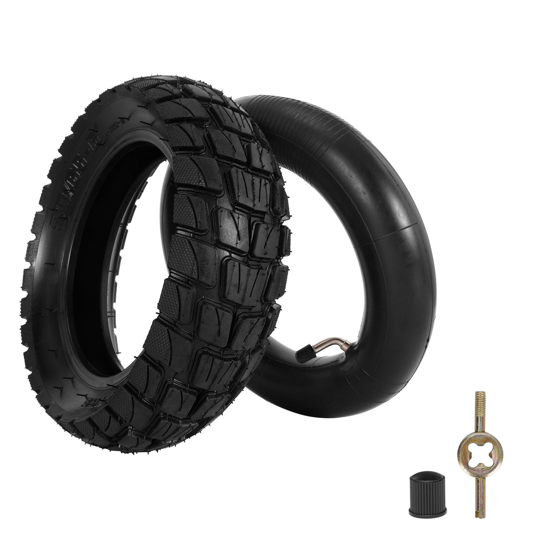 WATODAY 80/65-6 Reifen mit Schlauch, 10 x 3,0 aufblasbarer Off-Road-Reifen für Elektroroller, pneuma