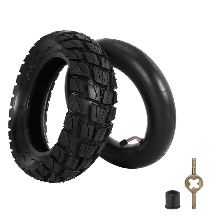 WATODAY 80/65-6 Reifen mit Schlauch, 10 x 3,0 aufblasbarer Off-Road-Reifen für Elektroroller, pneuma