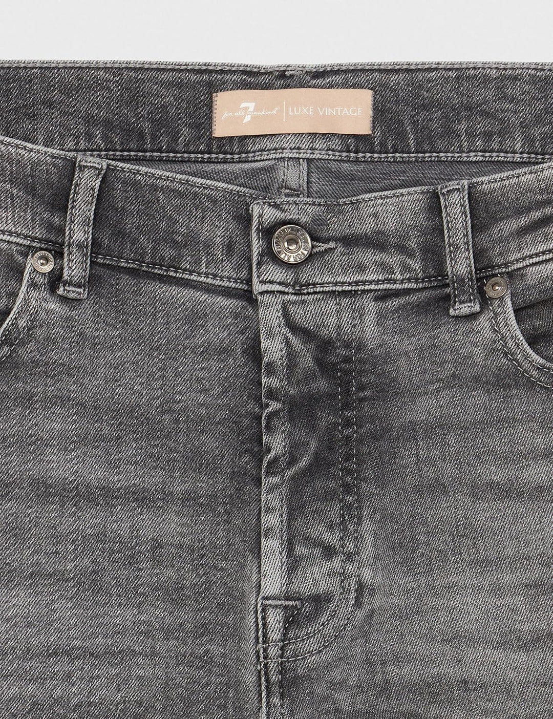 7 For All Mankind Damen Josefina Luxe Vintage with Worn Out Hem Jeans 23W / 23L Grau, 23W / 23L Grau