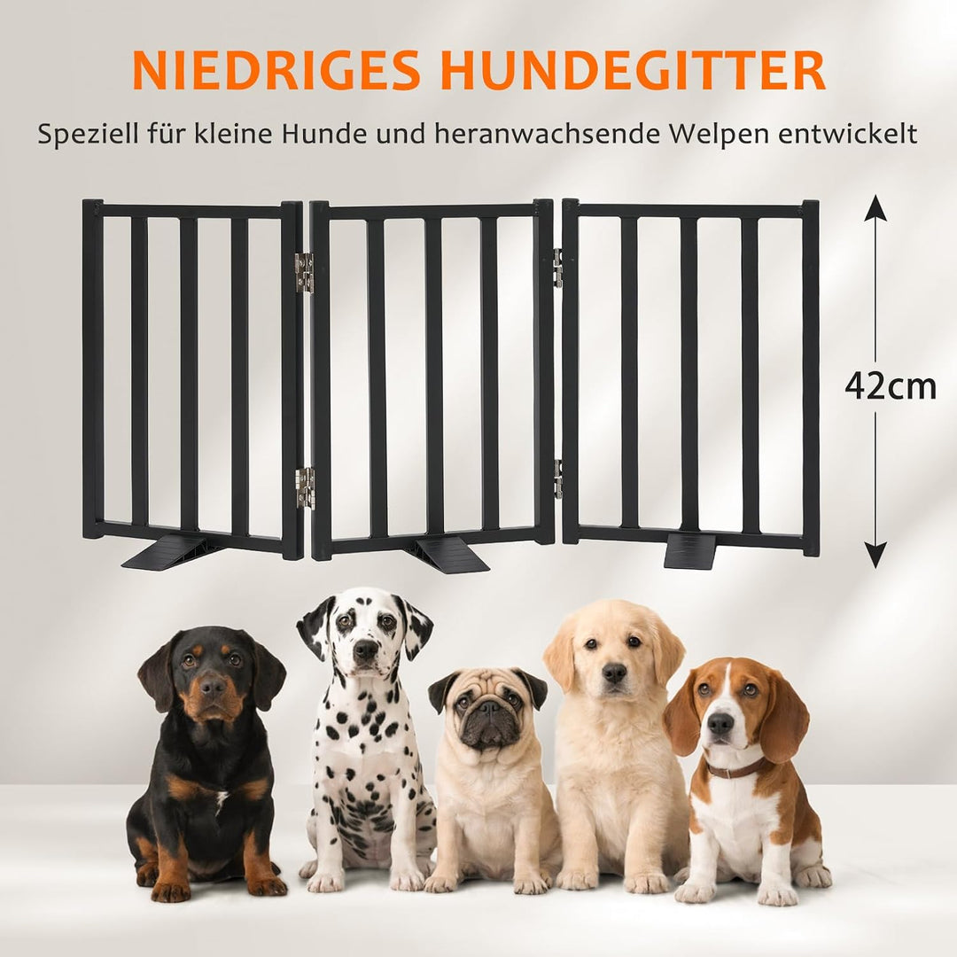 Snagle Paw Hundegitter mit Standfüssen für kleine Hunde und Welpen,42cm Hoch | Niedriges Absperrgitt