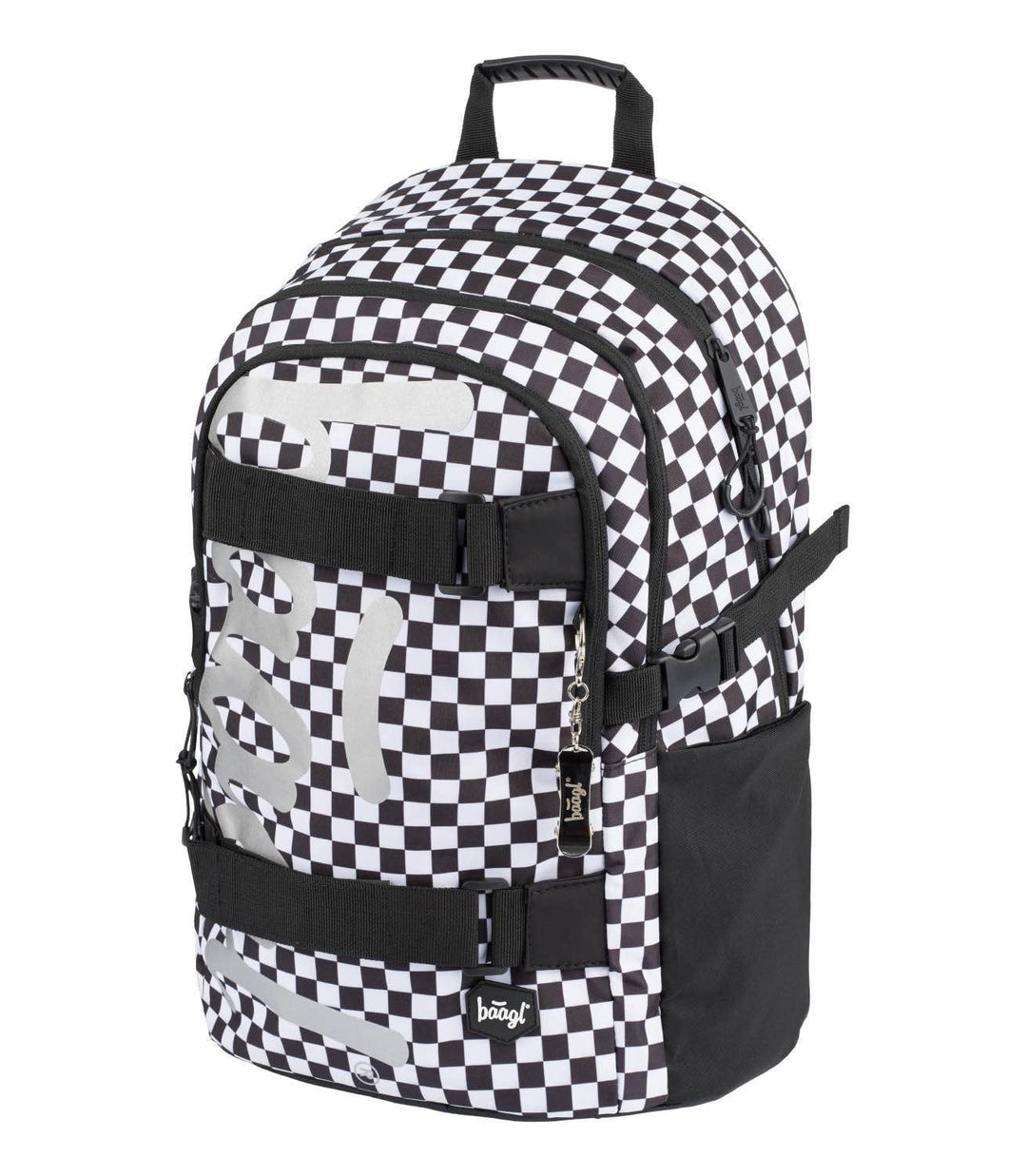 Baagl Schulrucksack für Jungen Mädchen Teenager - Skateboard Rucksack - Kinderrucksack mit Laptopfac