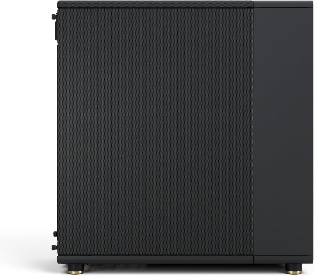 Fractal Design North Charcoal Black - Wood Walnut Front - Mesh Side Panels - Two 140mm Aspect PWM Fa