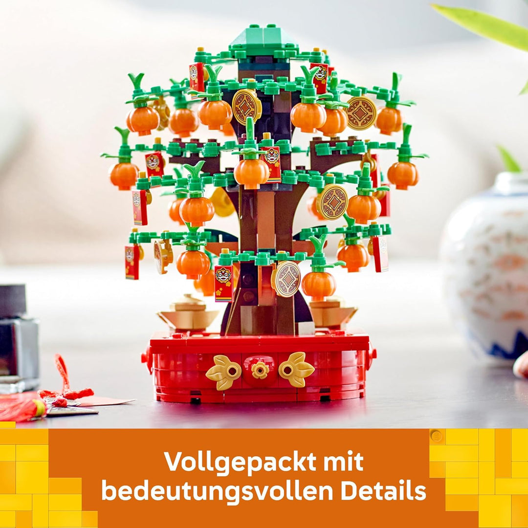 Lego Glückskastanie, Bauset für Kinder ab 9 Jahren, Mondneujahrsgeschenk für Jungen und Mädchen, Set