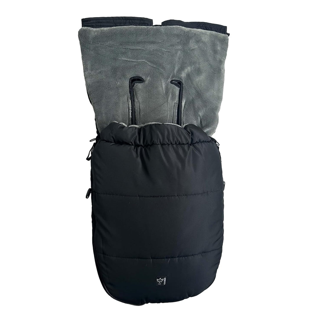 Kaiser 6538525 Babyschalenfusssack Hoody, schwarz