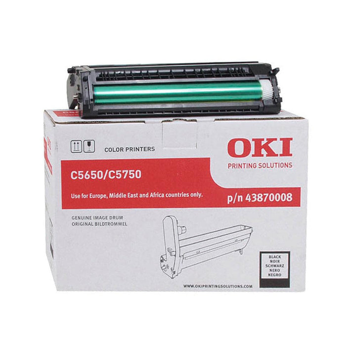 OKI 43870008 C5650, C5750 Trommel 20.000 Seiten, schwarz, Schwarz