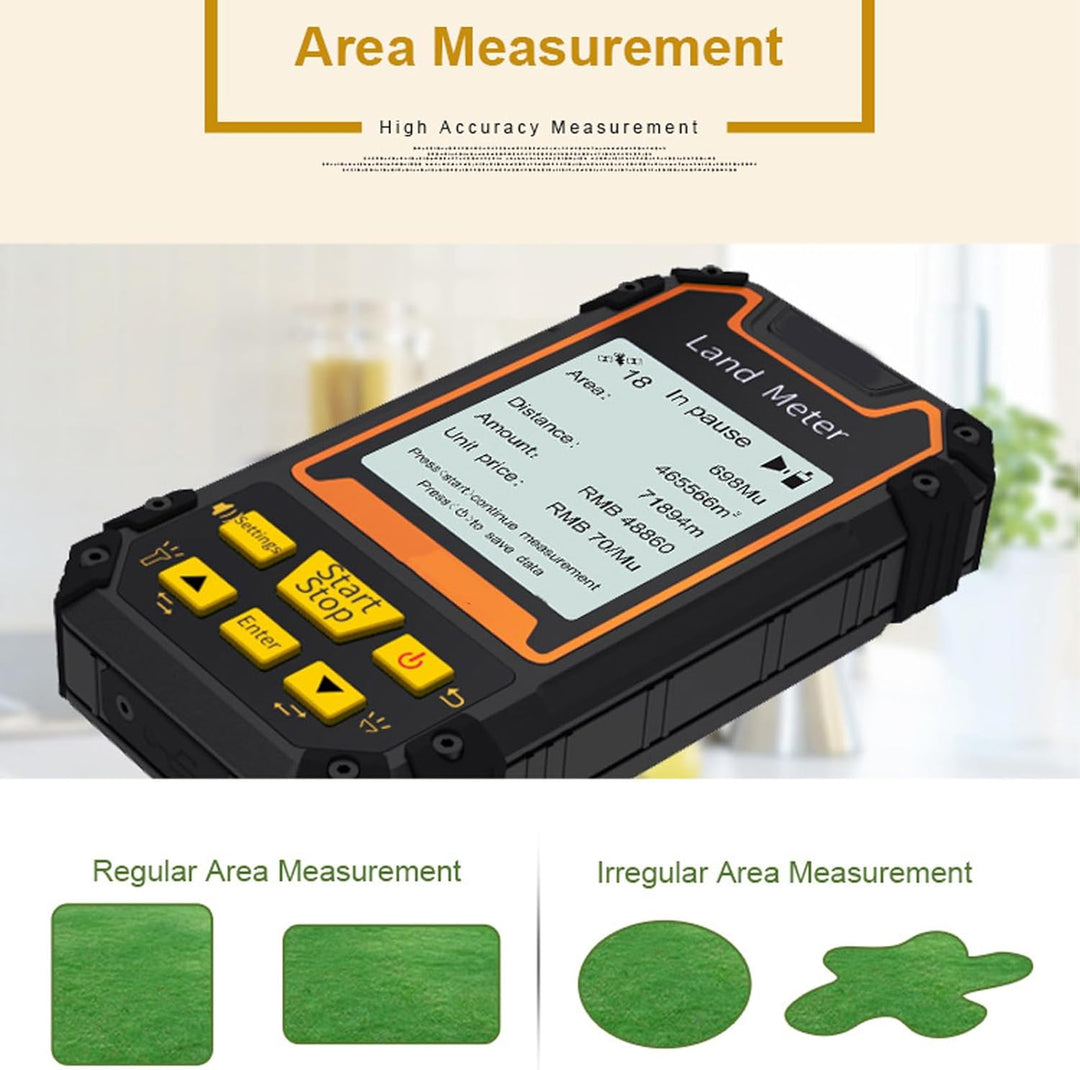 Landflächenmessgerät GPS, Tragbares GPS-Landvermessungsgerät Mit 2,4-Zoll-LCD-Bildschirm, Tragbares