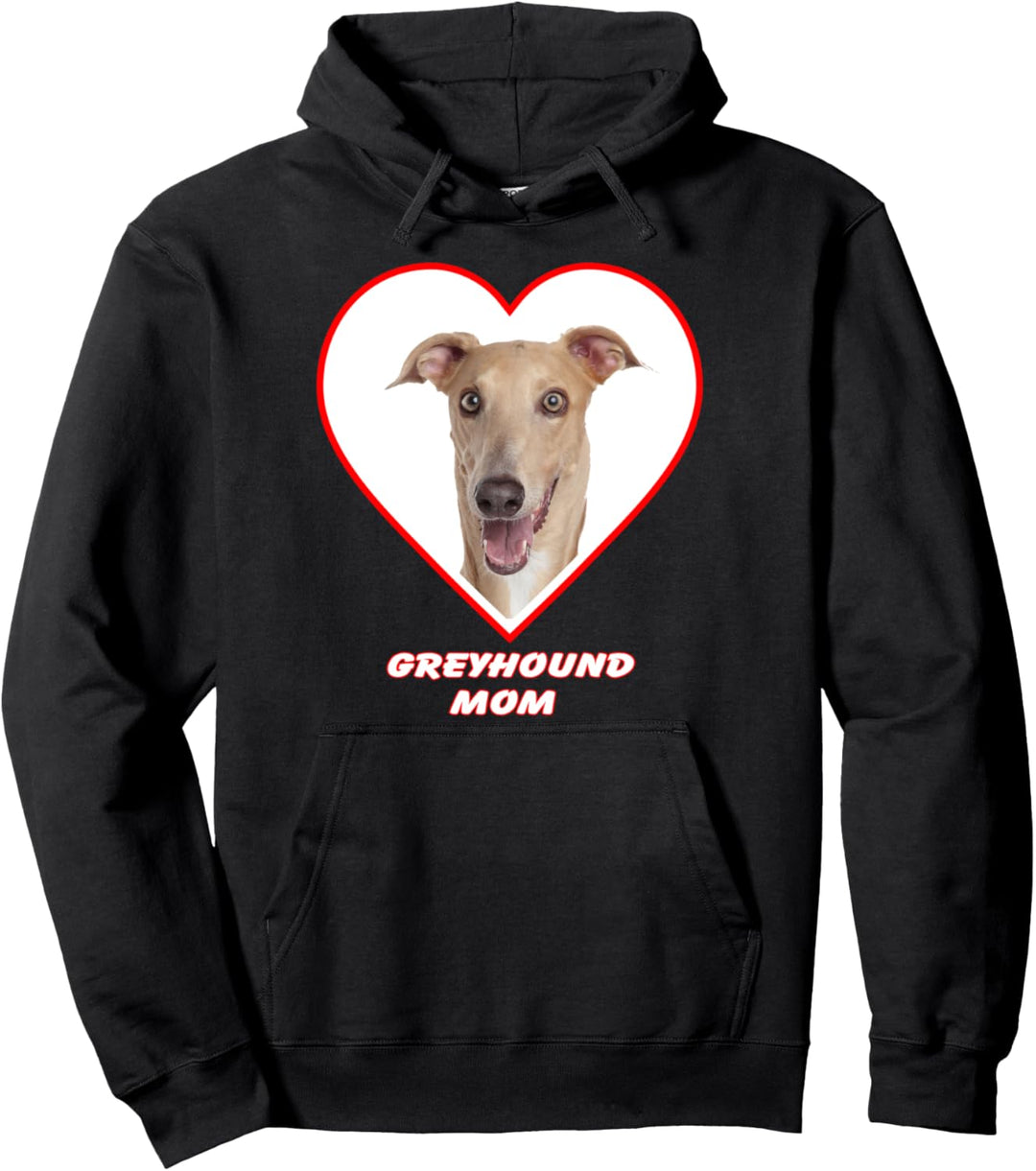 Greyhound Dog Mom Pullover Hoodie